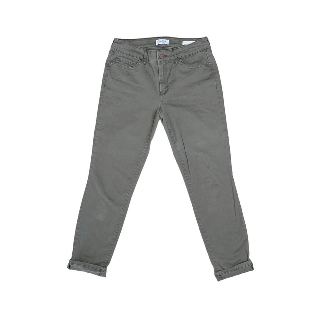 JESSICA SIMPSON Army Green Relaxed Skinny Crop Pants Women’s